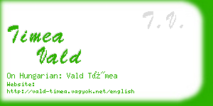 timea vald business card